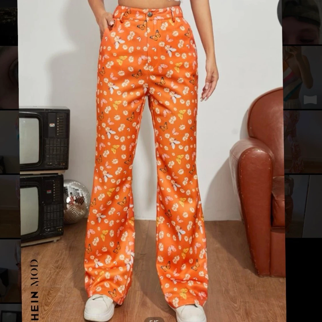 Oranga fjärilsbyxor strl M