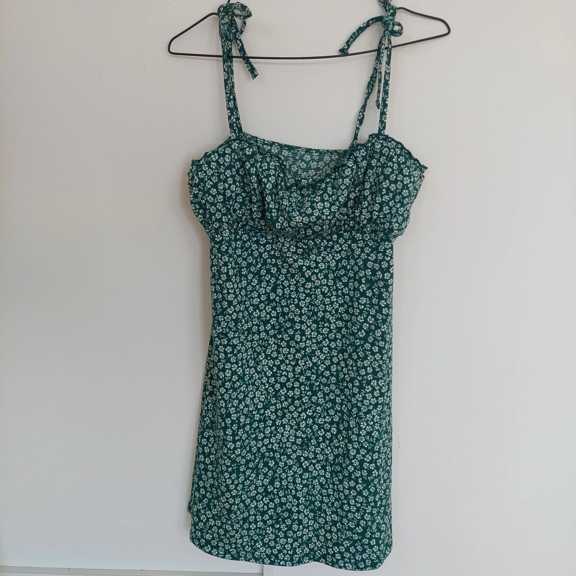 Grönblommig klänning  - 90