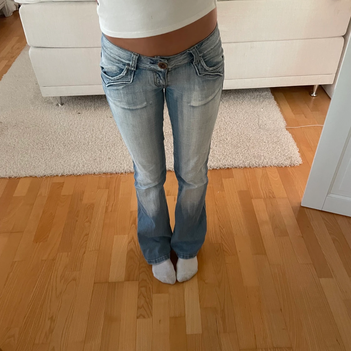 Lågmidjade jeans
