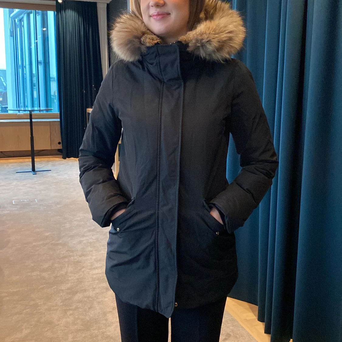 Svart Woolrich vinterjacka - 90