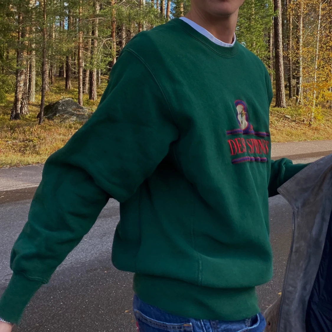Retro grön sweatshirt från Lee - 90