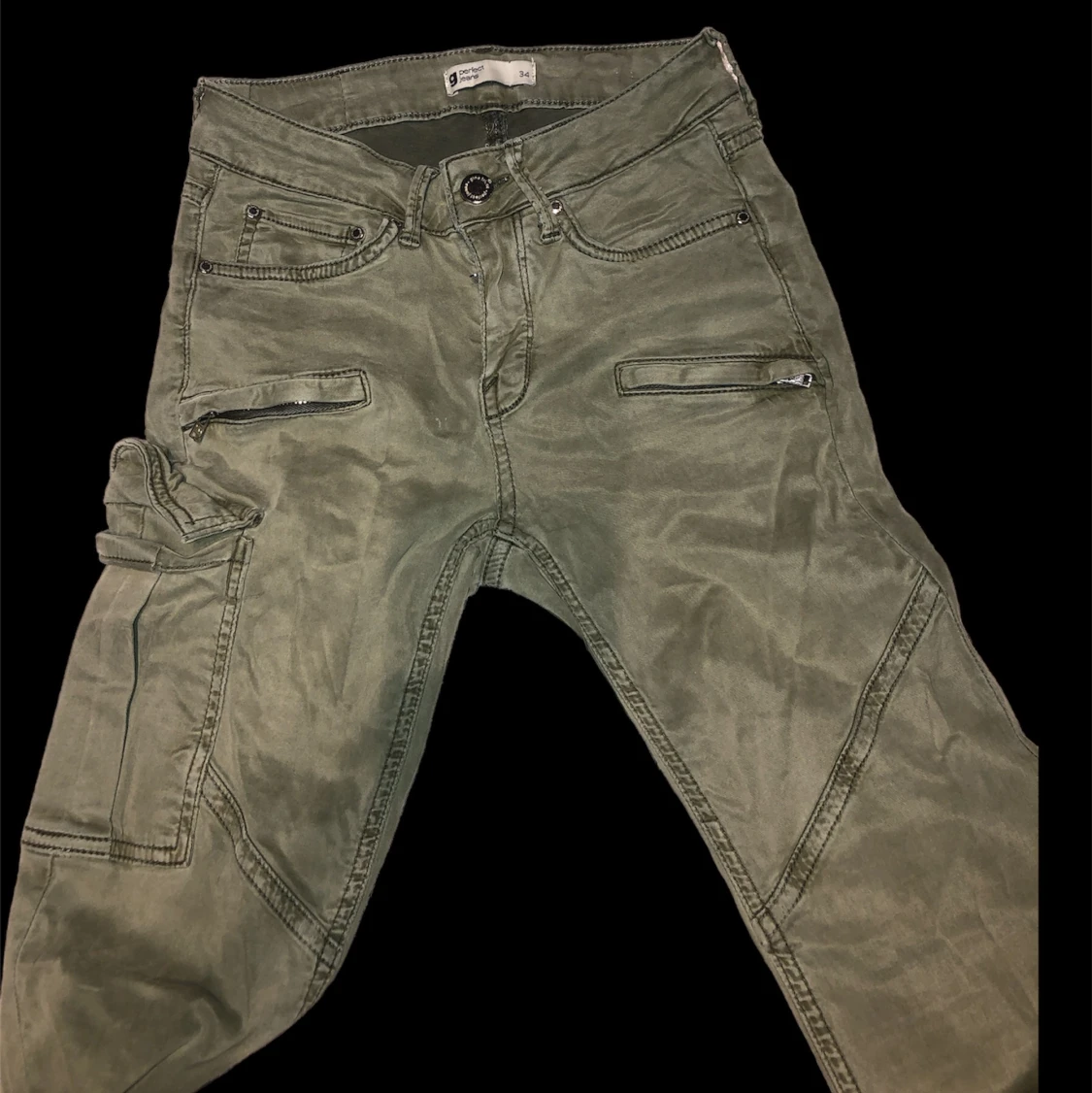 Lågmidjade cargobyxor 