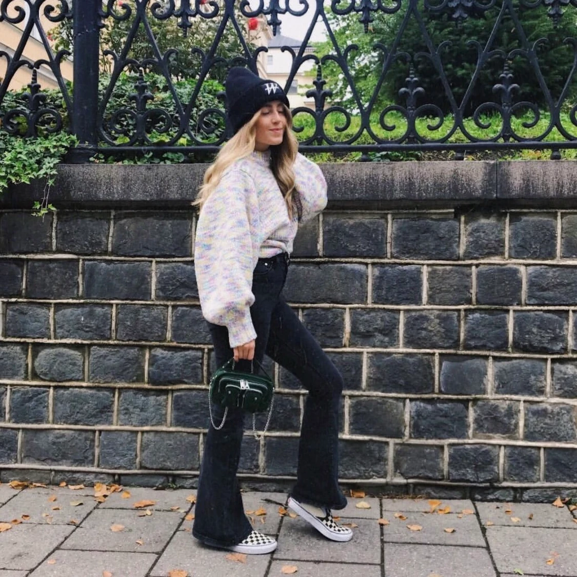 Multicolour stickad tröja från asos