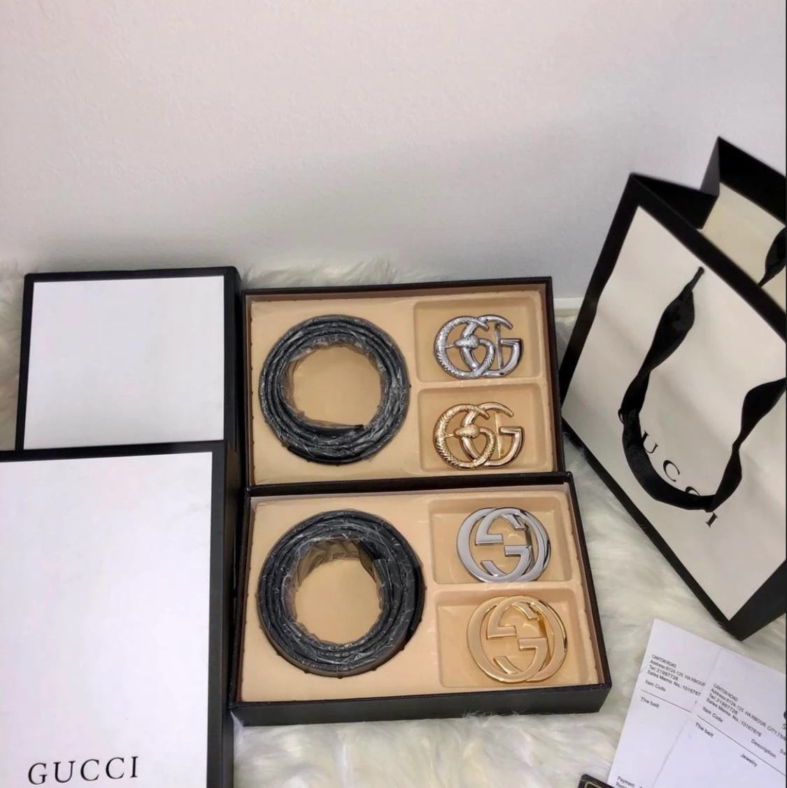 Gucci bälte för både män och kvinna