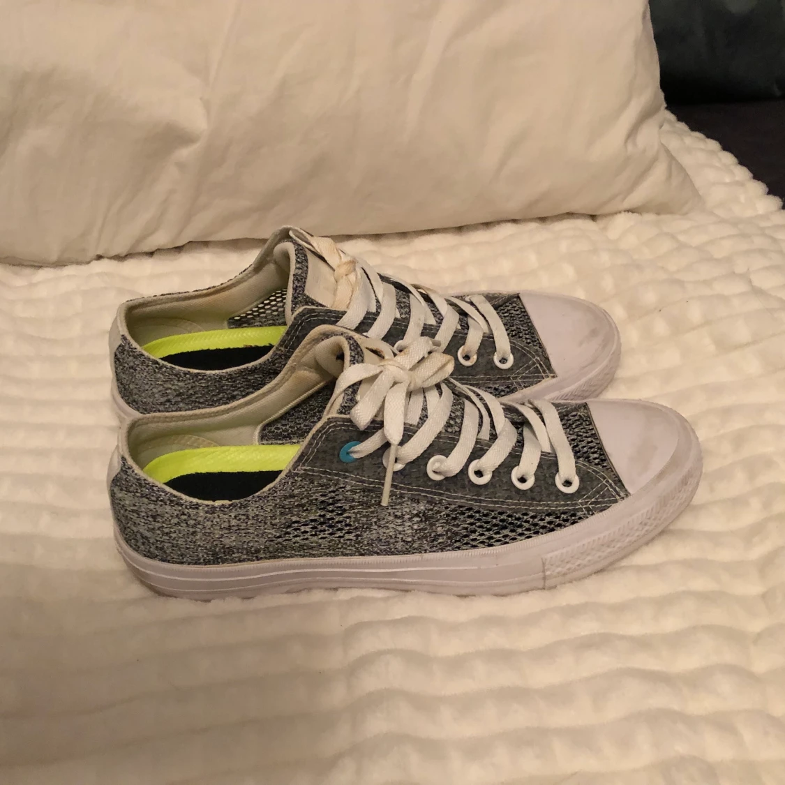 Converse lunarlon. Grått nät, sparsamt använda. 