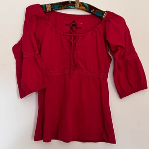Y2K topp - Röd/rosa Y2K topp i storlek M. 66/99kr frakt