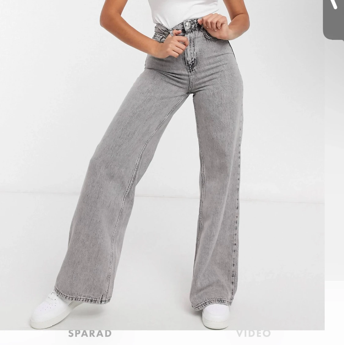 Gråa OANVÄNDA vida Jeans St.36 - 91