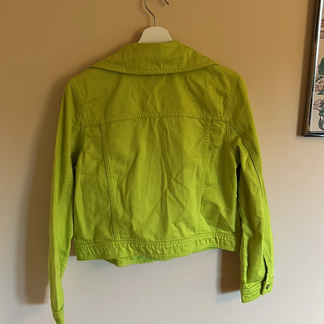 Lime grön jeansjacka  - 91