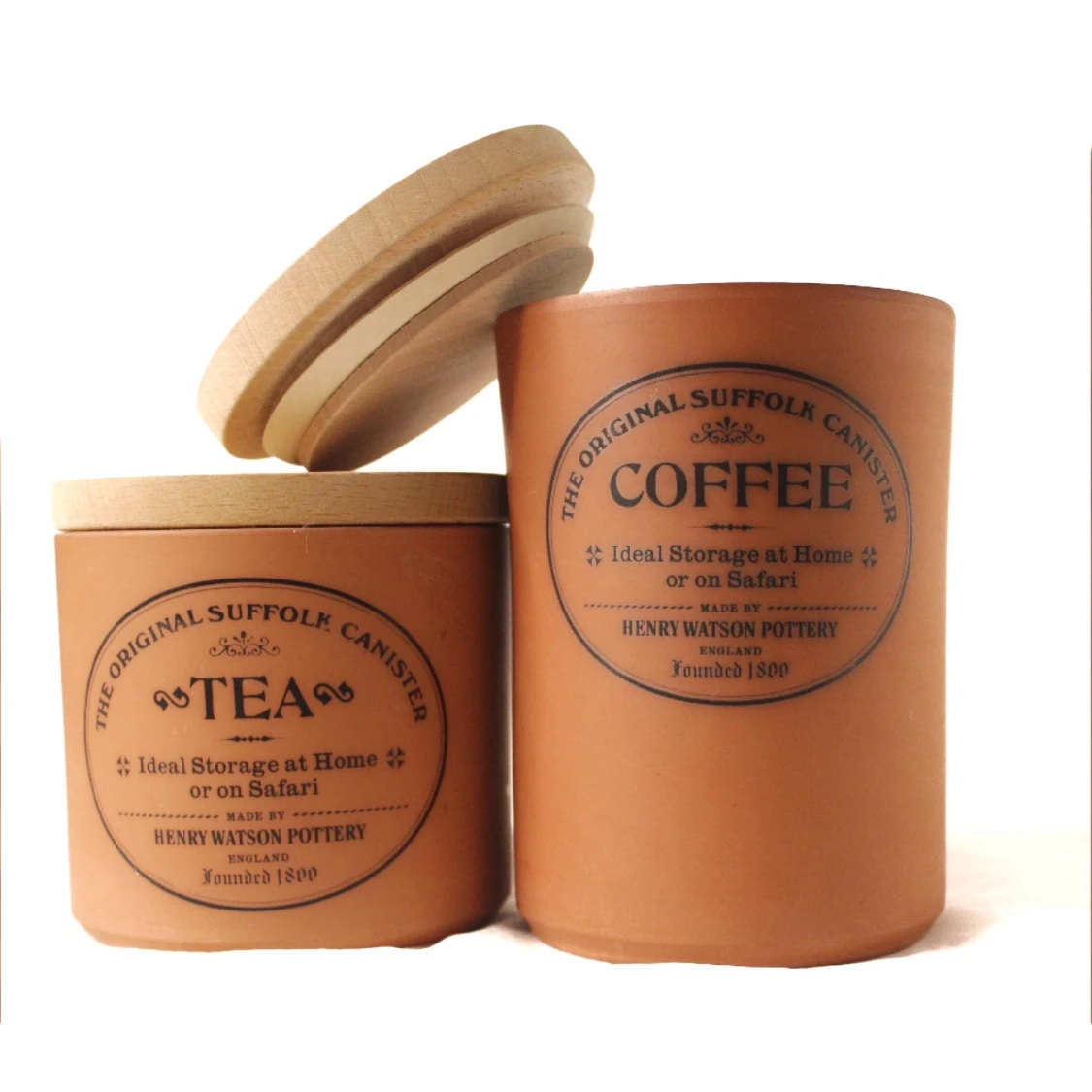 Kaffe och tebehållare