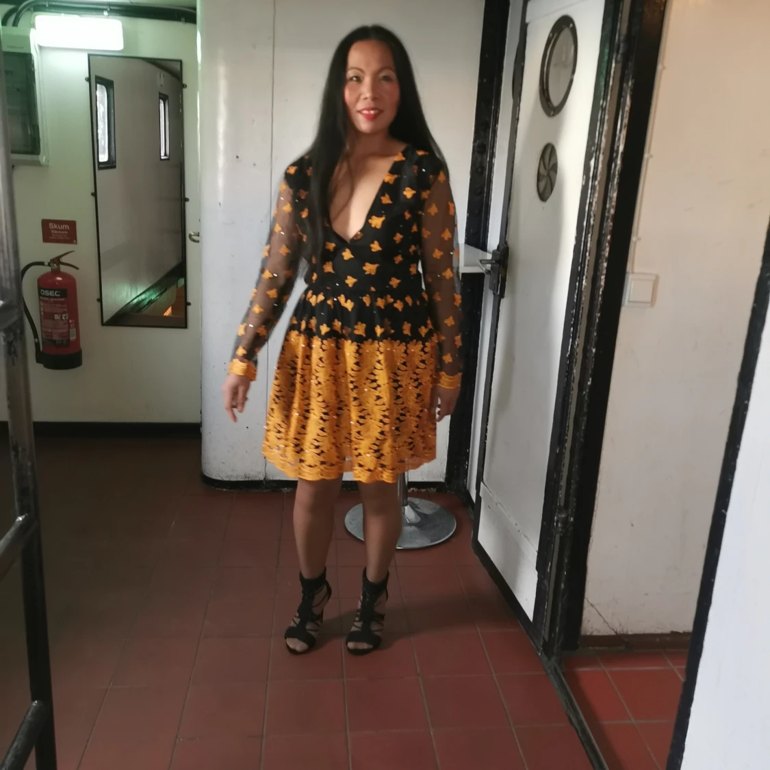 Spets klänning storlek S och M - 91