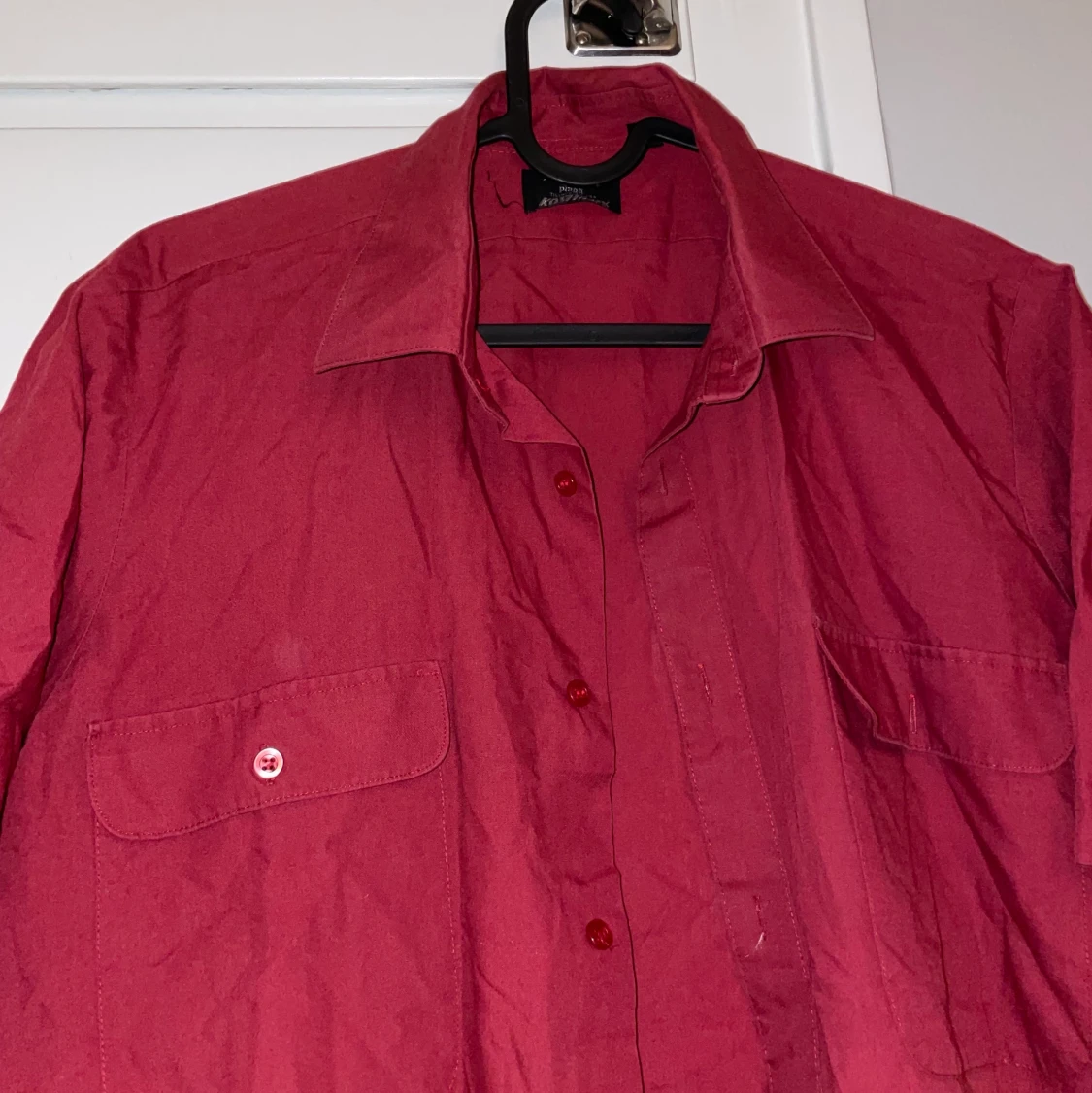 Röd kortärmad skjorta - 91