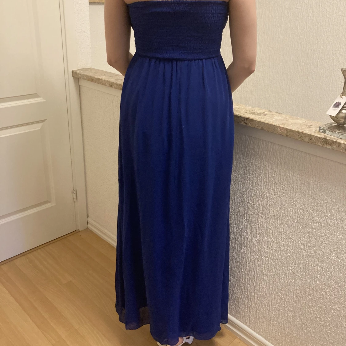 Blå långklänning - 90