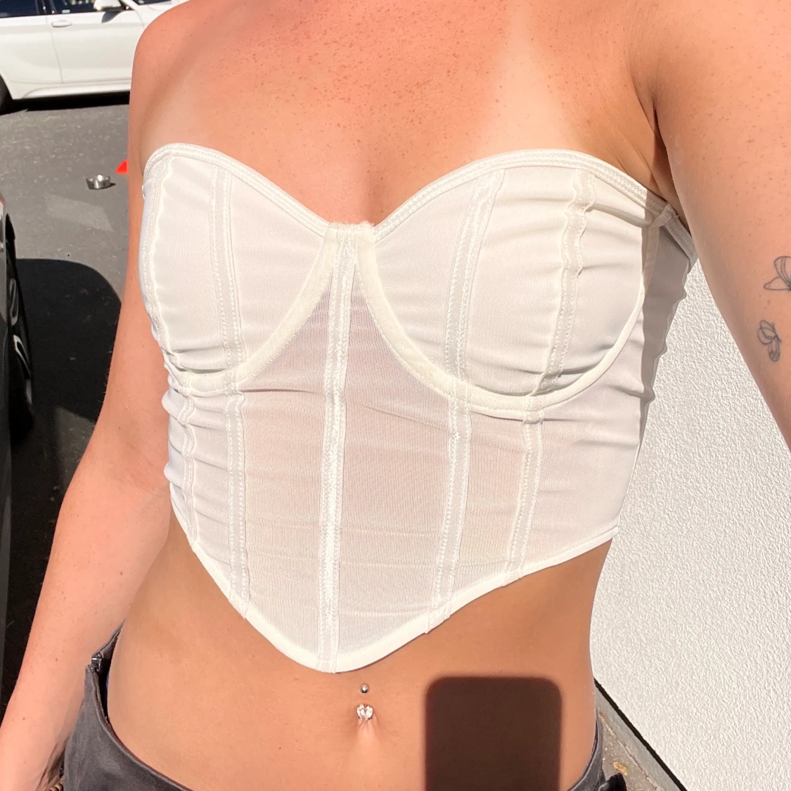 Vit Korsett 