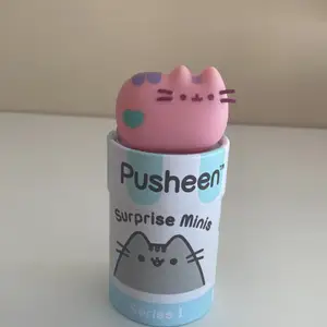 En jättesöt pusheen model från surprise minis! Den är köpt inne i stan på kawaii för 100kr men säljer mycket billigare då det inte är värt det🌝 boxen och självaste pusheenen är i mycket bra skick och helt orörda!☀️