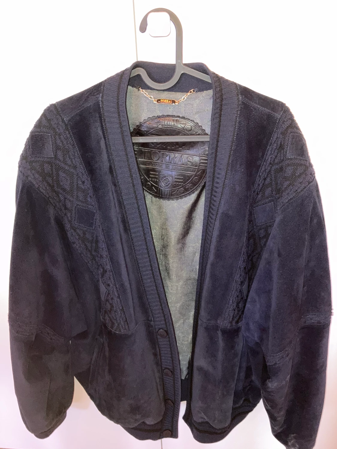 TORRAS Blå Läderjacka | strl 54 - 90