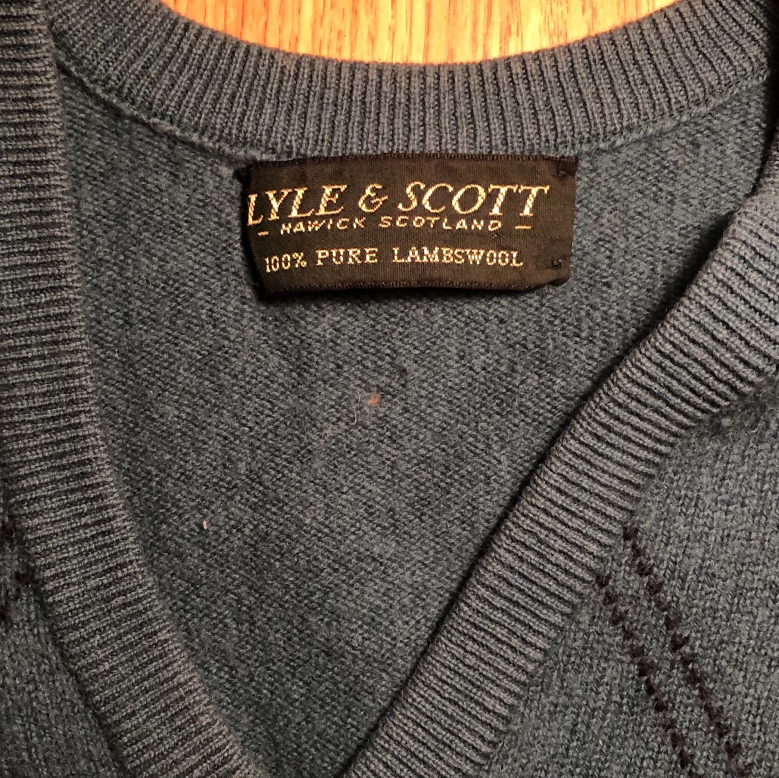 Knitted pure lambs wool sweater vintage - 91