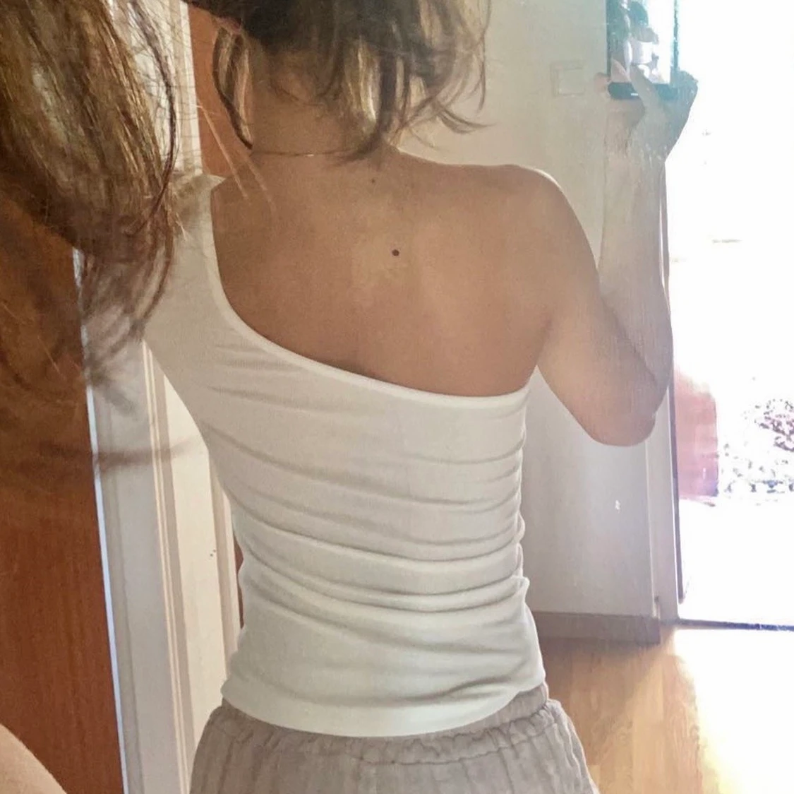 Enaxlad vit topp - 91