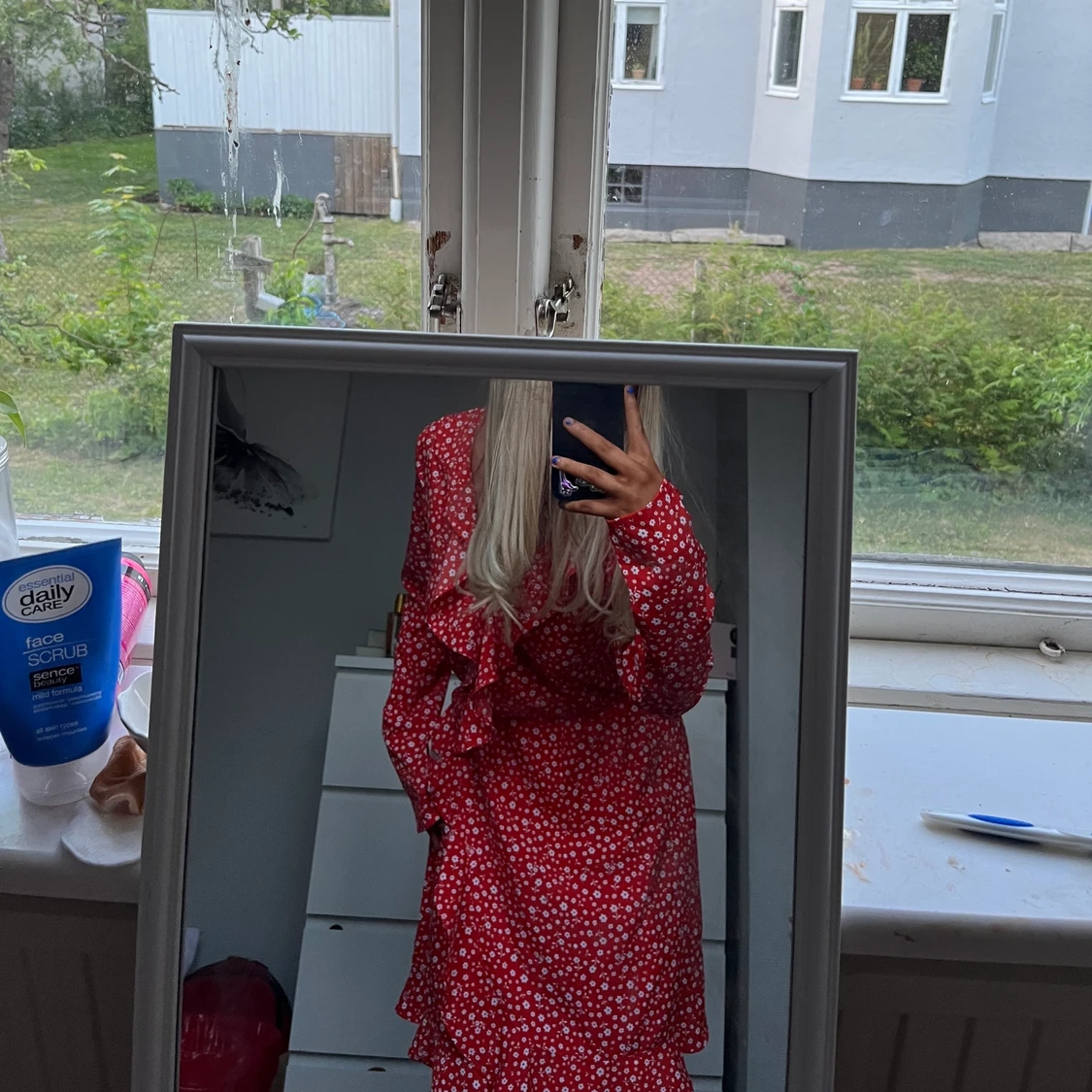 Blommig klänning - 90