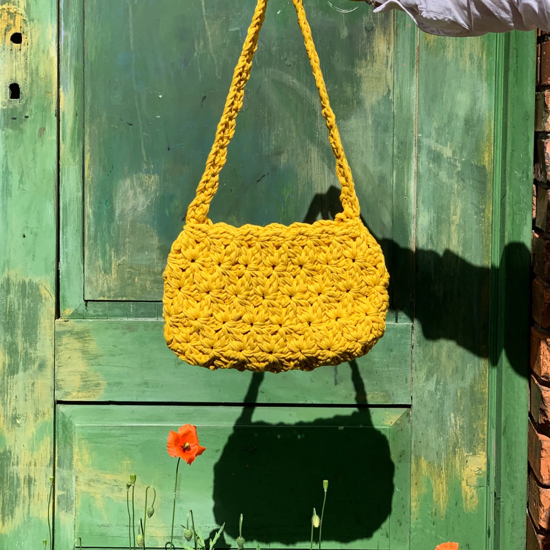 Handgjord virkad väska  - 90