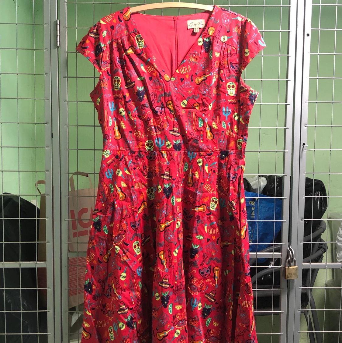 Rosa Lindy Bop klänning