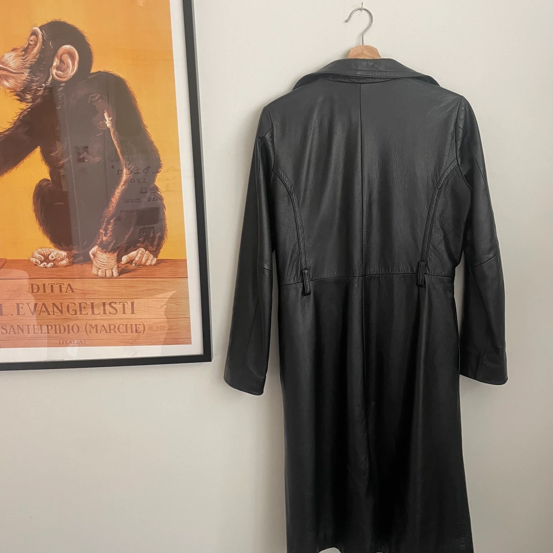 90’s vintage läderkappa  - 91