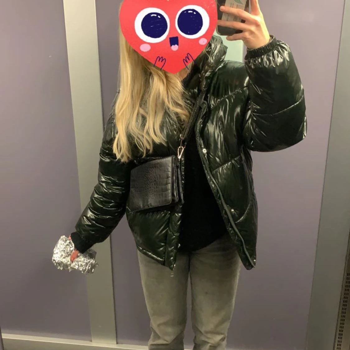 Weekday grön puffjacka - 90