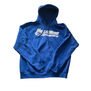 Blue hoodie - Blue collage print hoodie  Like new  Size M 