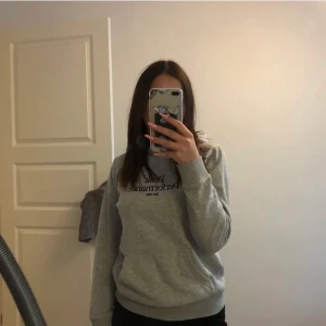 Peak hoodie - Grå peak hoodie i stl 150/xs, bra skick. Säljer för 250, pris kan diskuteras!!
