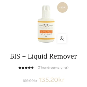 Fransa - Remover liquid type för fransförläggning.  Öppnad och använd endast 1 gång. 15 ml. Normalpris 169 kr