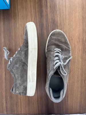 Axel Arigato suede skor - Grå skor, suede material! Använt ganska mycket. Nypris 2200 kr!  Prutbart pris