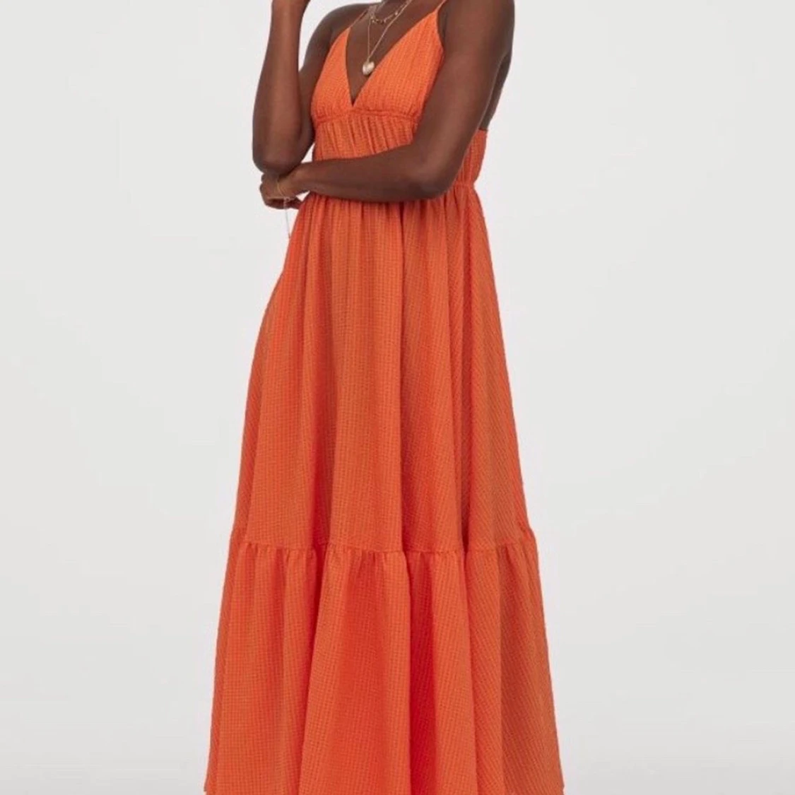 Orange hm klänning - 90