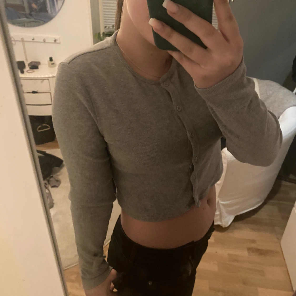 kort Grå zara kofta - 90