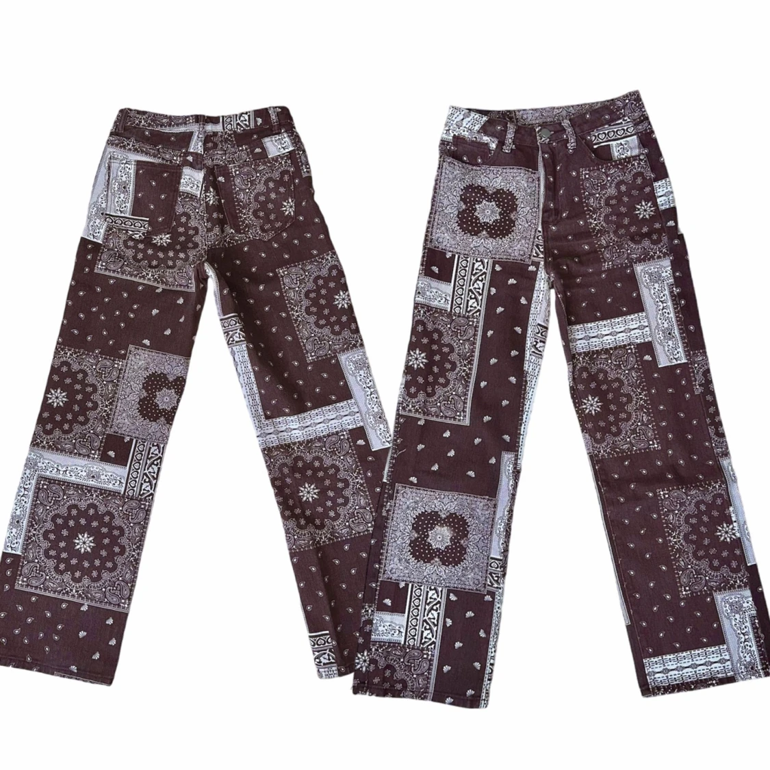 Coola bruna mönstrade jeans/byxor - 91