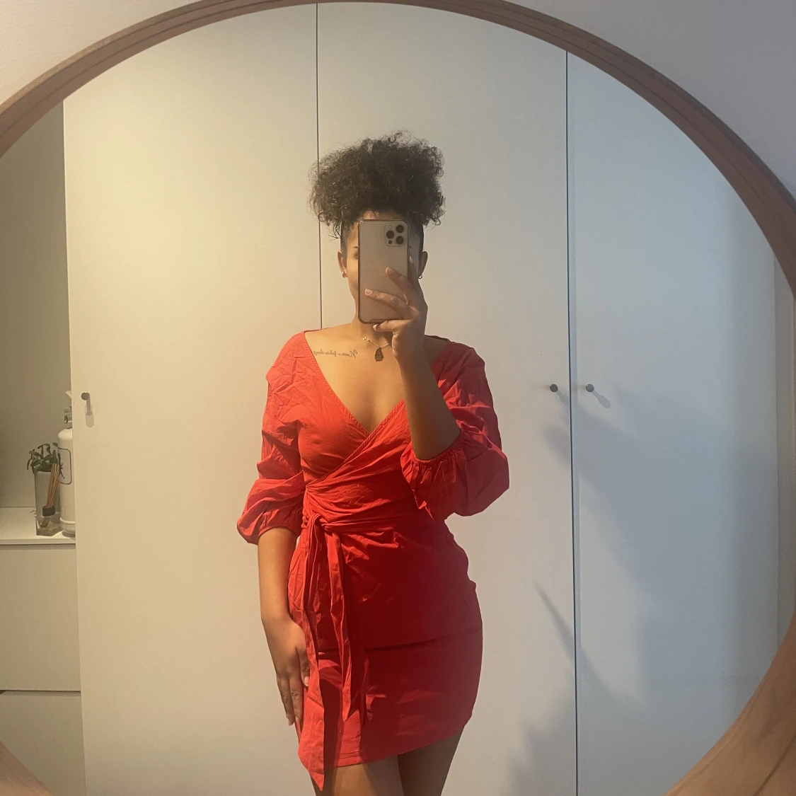 Röd klänning  - 90