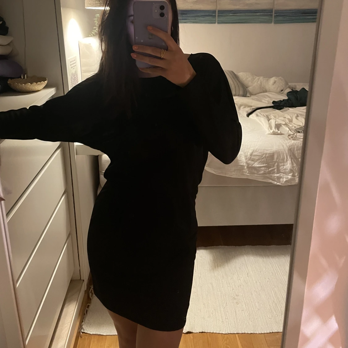 öppen rygg klänning  - 90