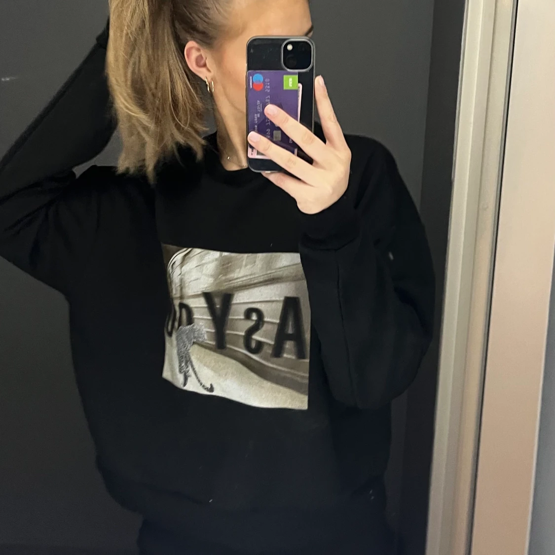 tröja med tryck  - 90