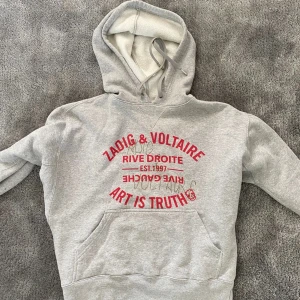 Zadig hoodie - Säljer min zadig hoodie i fint skick. Typ två stenar har gått av men det syns ej. vid flera intresserade blir det budgivning!