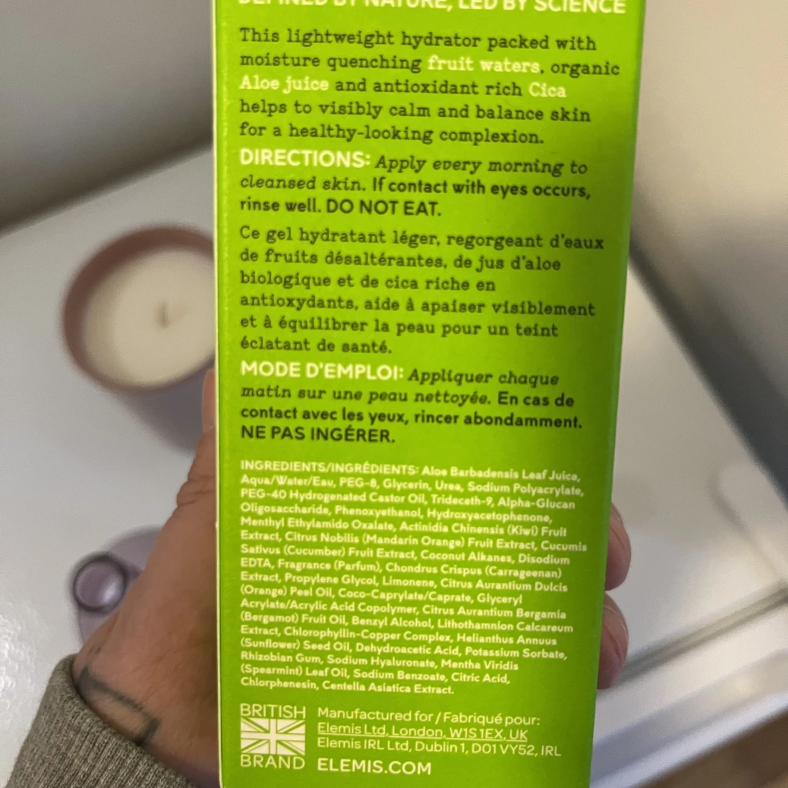 Salongsmärket Elemis CICA CALM återfuktande kräm - 91