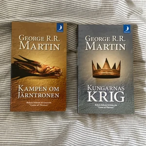Game of thrones- bok 1 o 2 - Säljer mina upplagor av svenska versionen av GoT!  En bok: 60kr Två böcker: 100kr