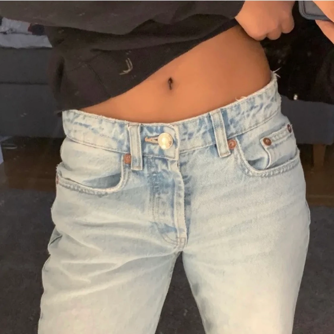 Mid Rise straight jeans - 91