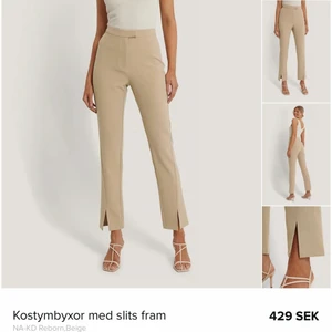 Kostymbyxor slits nakd - Kostymbyxor med slits från nakd jättebra skick knappt använda storlek 34🤎
