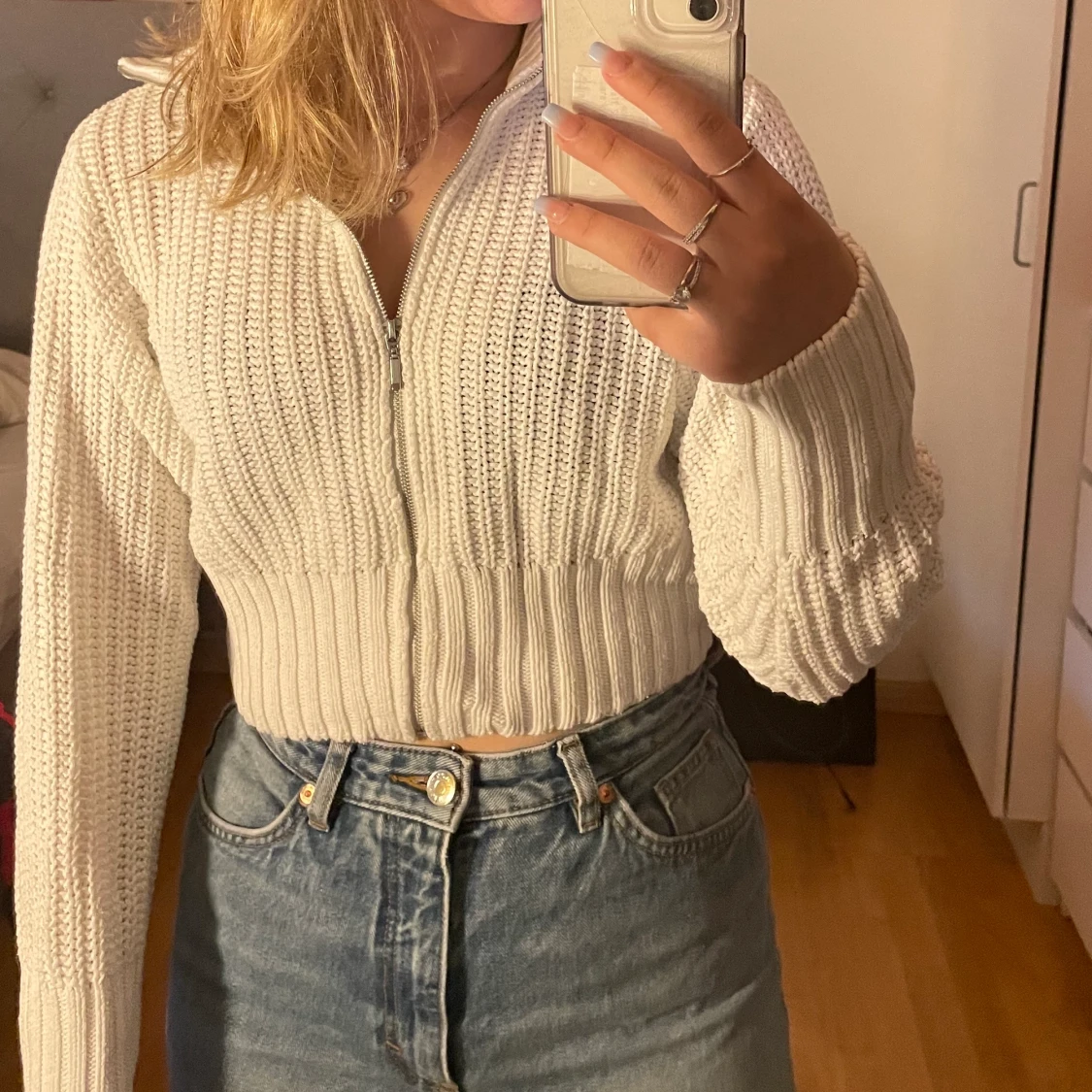 stickad polotröja - 90