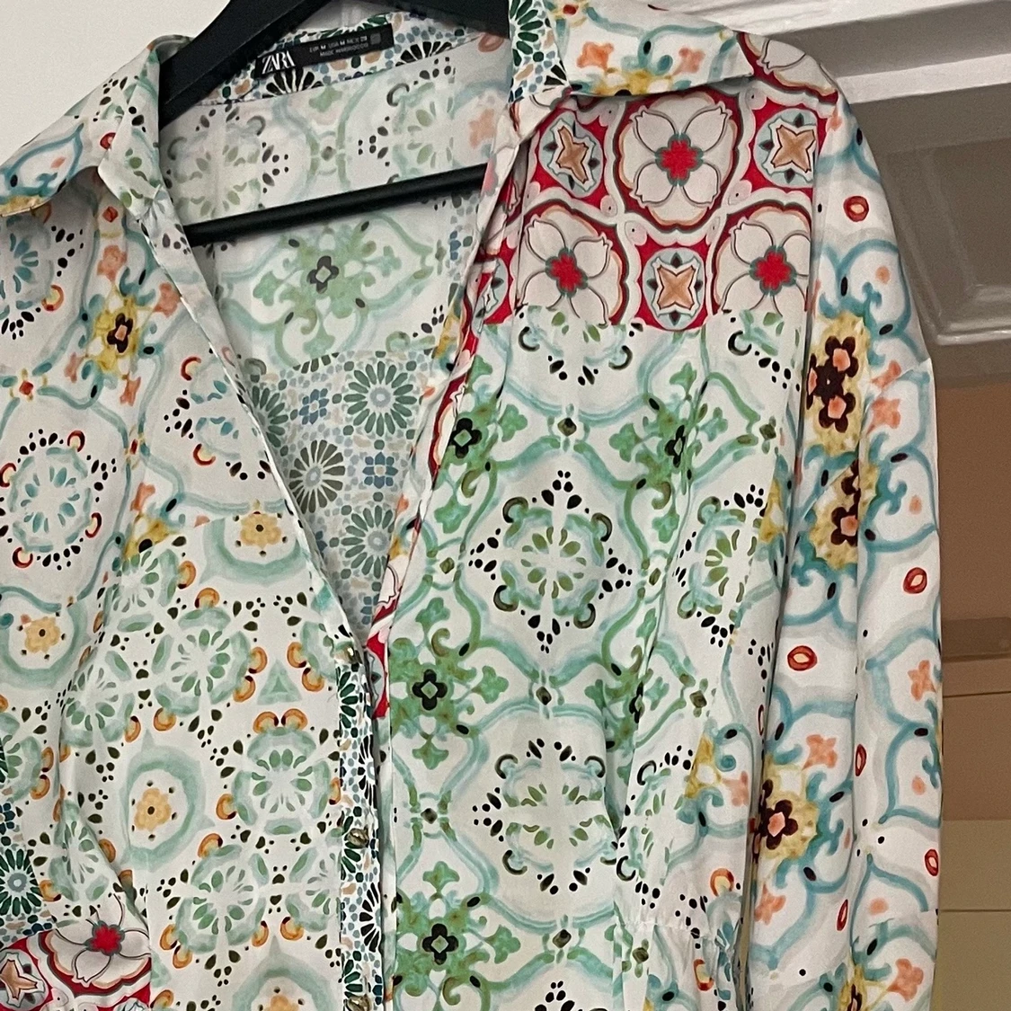 Mönstrig klänning  - 90