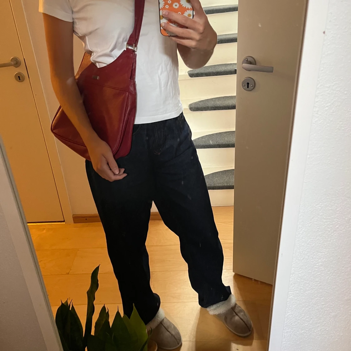 Röd handväska  - 90