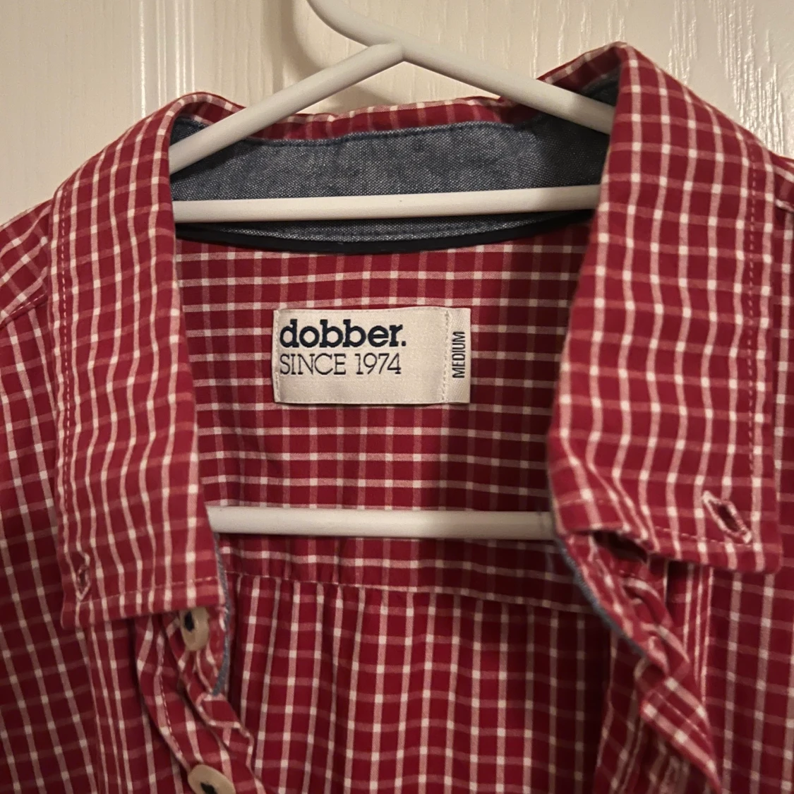 Dobber 1974 rutig rödvit skjorta - 91