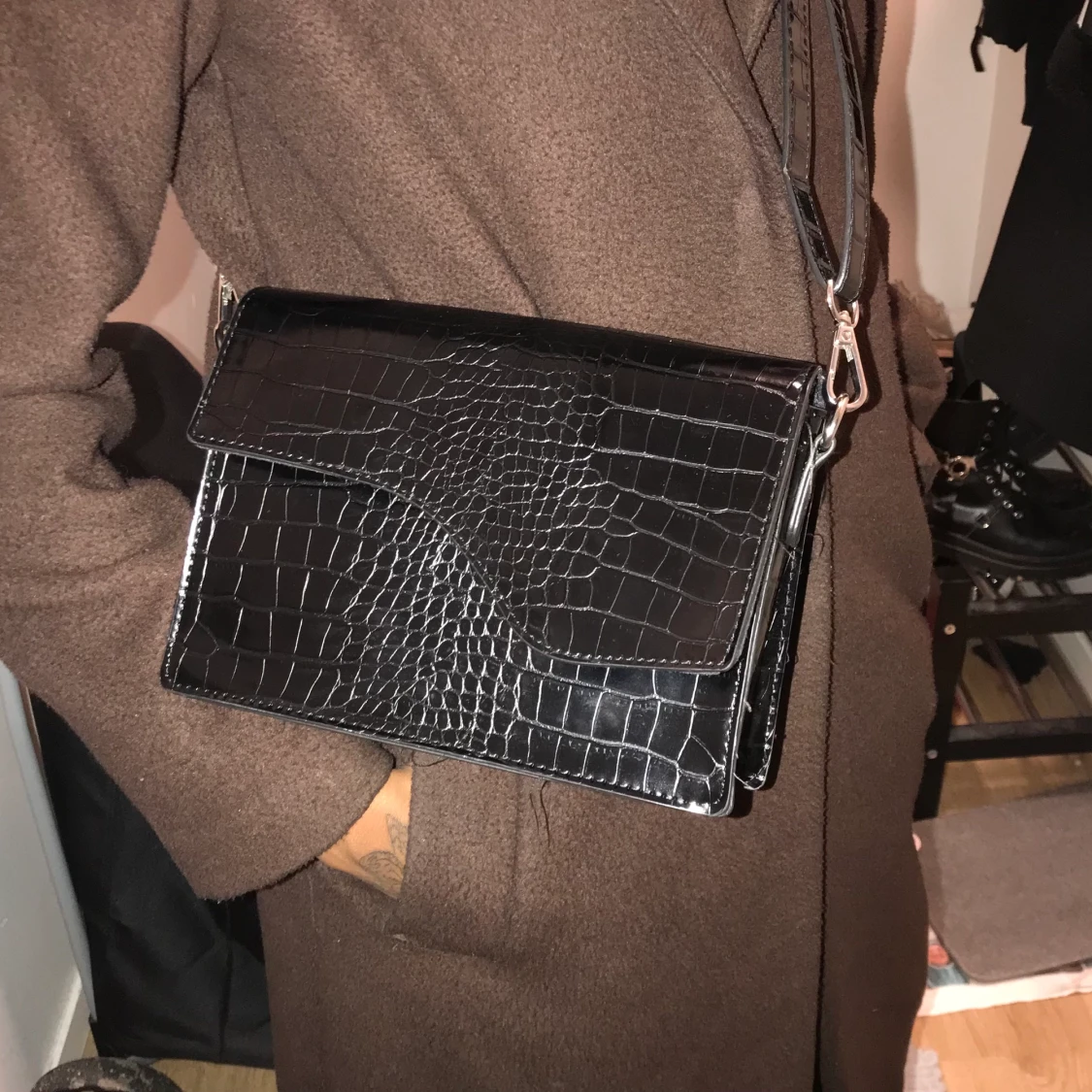 Svart Axelväska  - 90