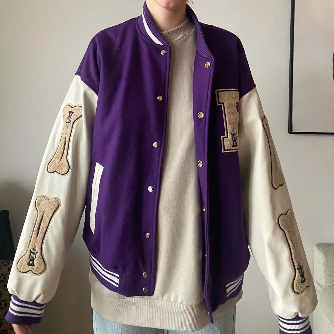 Emmiol Lila Varsity Jacka  - 90