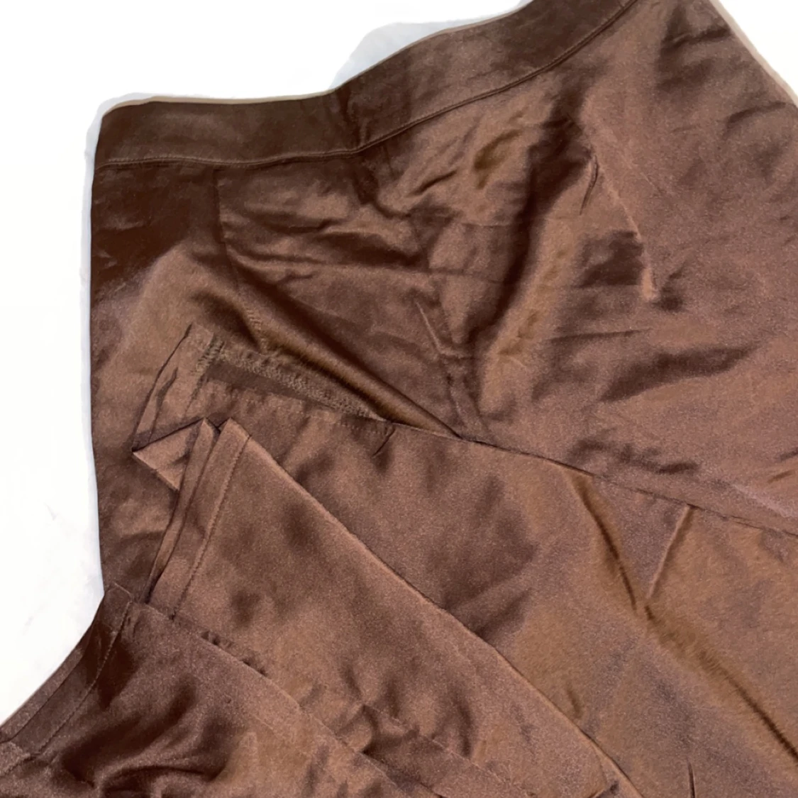 ”satin wide leg” byxor - 90