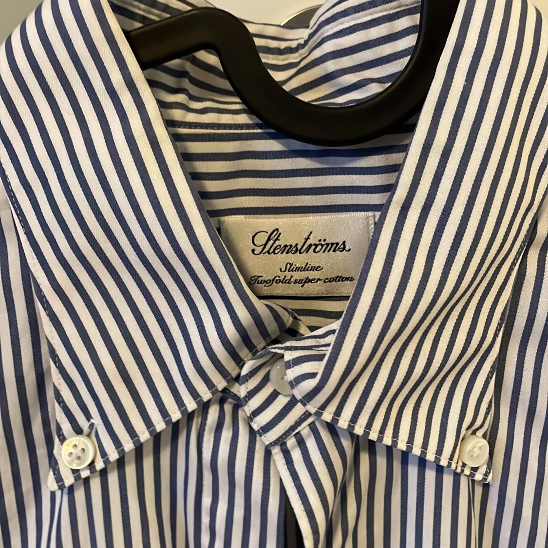 Stenströms shirt white blue - 90