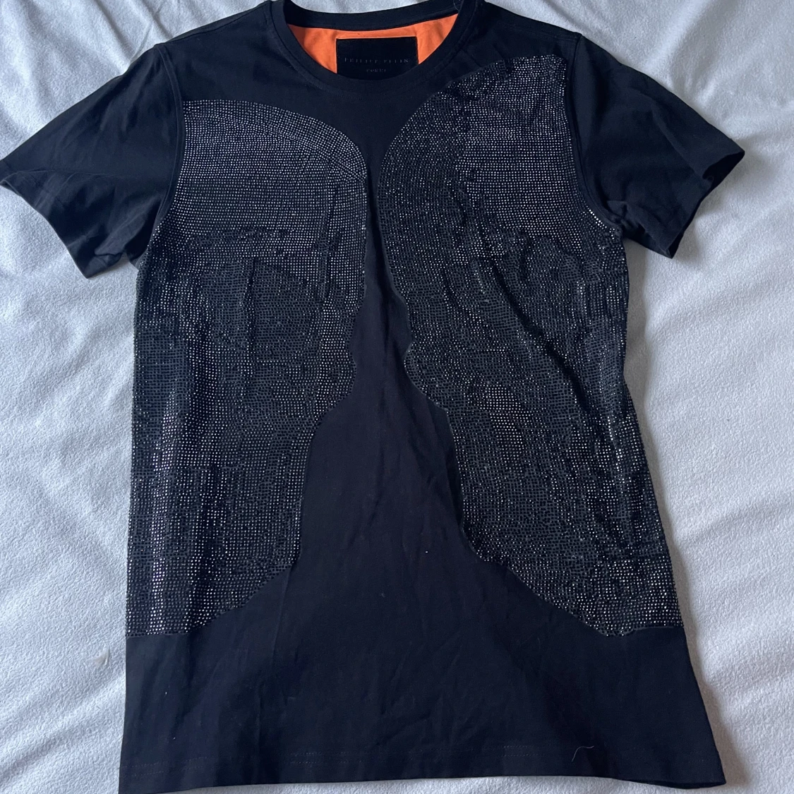 Svart Philipp Plein T-shirt med strass